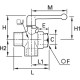 VALVULA DE 3 VIAS,ROSCA HEMBRA,PASO EN TE - C : G1 - DN : 23MM