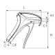 PISTOLA SOPLADORA MULTIUSOS CONEXION INFERIOR - C : G1/4 - C1 : M12x1,25 - ROHS