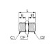 UNION DOBLE MACHO ROSCA BSP CILINDRICA - C1 : G1/8 - C2 : G1/8 - ROHS