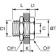 PASATABIQUES, ROSCAS BSP CILINDRICA Y M5 - C : G1/4 - C1 : M20x1,5 - ROHS