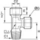 TE ROSCA HEMBRA BSP CIL, MACHO LATERAL BSP CONICA - C : M5x0,8