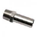 ESPIGA ACANALADA PARA TUBO DE CAUCHO,BSP CON - DIAM D : 13MM - DIAM D1 : 15MM - C : R3/8 - ROHS